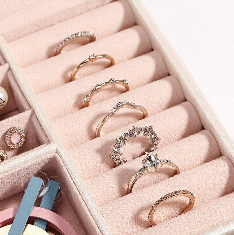 アクセサリー 収納 韓国 レザー 大容量 コンパクト 軽量 携帯 アクセサリーボックス ジュエリーケース アクセサリーケース 収納 ボックス ケース 鍵 小物入れ 持ち運び 可愛い ギフト 女性 バレンタインデー プレゼント 女性 彼女 嫁 妻