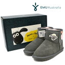 EMU Australia エミュー ムートンブーツ k13152 Shaun The Sheep Play ひつじのショーン 羊のショーン コラボ 限定 女の...