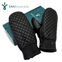 EMU Australia エミュ 手袋 グローブ Margaret Mittens W7013 レザー 本革 キルティング ミトン シープスキン ムートン ボ...