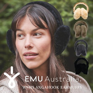 EMU Australia エミュー ムートン 耳あて レディース エミュ シープスキン イヤーマフラー W9403 Angahook Earmuffs アンガフック イヤーマフ あったか ギフト 【あす楽対応】