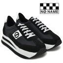 ノーネーム スニーカー プラト ジョグ ナイロン 定番 厚底 P.JOG-00109 レディース 黒 ブラック BLACK 婦人靴 NO NAME PLATO JOG NYLON 20代 30代 40代 50代【あす楽対応】