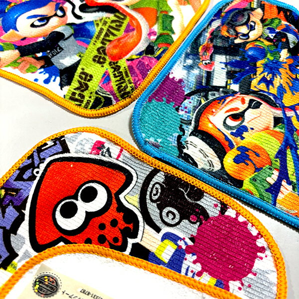 ミニタオル スプラトゥーン 3枚セット 520974 ポケットタオル プチタオル タオルハ...