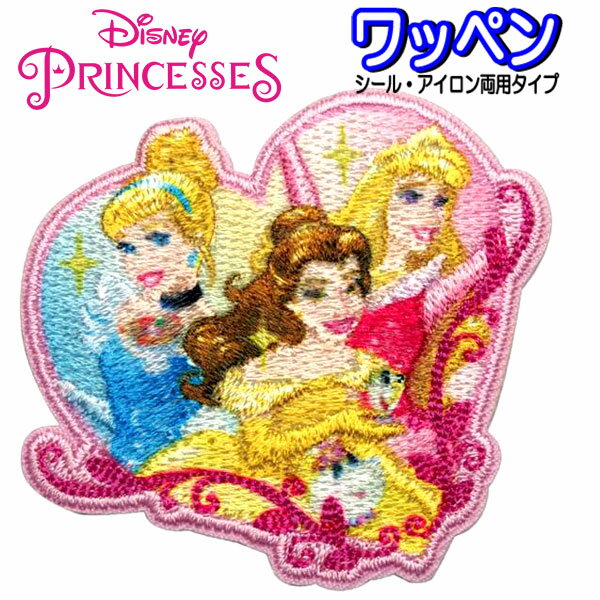 乐天商城 - アイロン シール ワッペン ディズニー プリンセス アイロン接着 入園 女の子 おしゃれ かっこいい人気 シンデレラ アリエル ラプンツェル バッグ 帽子 スモッグ お名前【wp0077】