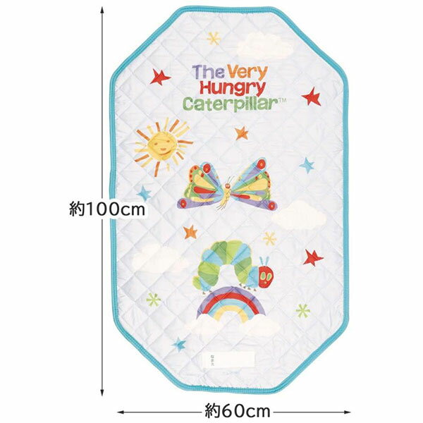 コット カバー S はらぺこあおむし 60×100cm 643453 敷布団 幼児 入園 ベビー キッズ ジュニア 赤ちゃん 子供 保育園 簡単装着 四隅ゴム付き 【la643453】 3