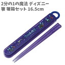 スライド式 箸 箸箱 セット ディズニー 2分の1の魔法 16.5cm 乾燥機対応 日本製 ABS2AM スケーター 子供 キャラクター おしゃれ 【ha501...
