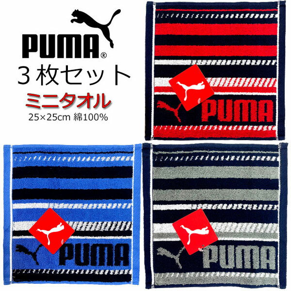 ミニタオル 3枚セット PUMA プーマ タ