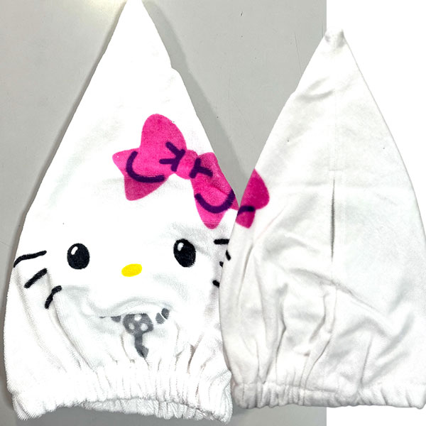 タオル キャップ キティ マイメロ クロミ サンリオ プールタオル 水泳 帽子 キッズタオル お風呂 かわいい プールタオル 子供 キッズ 女の子 人気 hw24 【t5222】 cherico-10023887 キャラクター雑貨CHERICO サンプル画像3