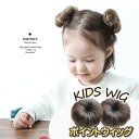 ウィッグ 2個セット 子供 ベビー 赤ちゃん ポイントウィッグ 部分ウィッグ お団子 おだんご ポンポン 人工毛 ミニウィッグ 団子 かつら ヘアウィッグ ヘア...