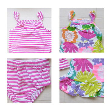 カーターズ 正規品 Carter's -3)サンドレス2枚とパンツのセット(6M 12M 1歳 1才 18M 2歳 2才 24M 2T 3歳 3才 3T 4歳 4才 4T 5歳 5才 5T 女の子用)(80cm 90cm 95cm 100cm 110cm 216a109)在庫処分
