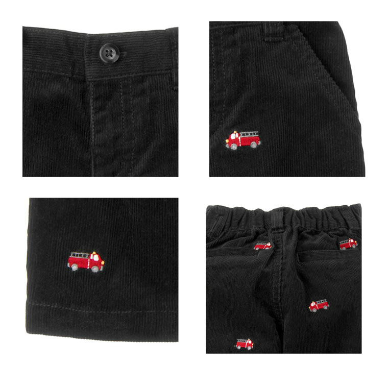ジンボリー 正規品 Gymboree -2)長ズボン 消防車柄 コーデュロイパンツ (1歳 1才 2歳 2才 24M 2T 3歳 3才 3T 4歳 4才 4T 5歳 5才 5T 6歳 6才 6T)(80cm 90cm 95cm 100cm 110cm 140100458 Gymboree) 在庫処分