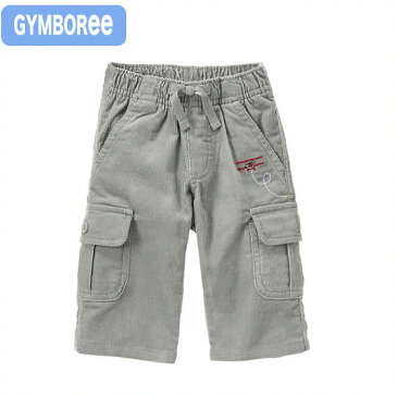 ジンボリー 正規品 Gymboree -10)飛行機の刺繍入り☆グレー コーデュロイパンツ (1歳 1才 2歳 2才 24M 2T 3歳 3才 3T 4歳 4才 4T 5歳 5才 5T 6歳 6才 6T)(80cm 90cm 95cm 100cm 110cm 140097353 Gymboree) 在庫処分