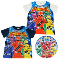 【本体綿100%】2020年 夏物 魔進戦隊キラメイジャー 天竺 パネルプリント 半袖Tシャツ