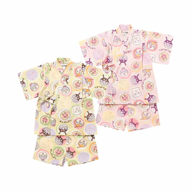 【本体綿100％】2022年 夏物 アンパンマン 甚平スーツ Anpanmanのサムネイル