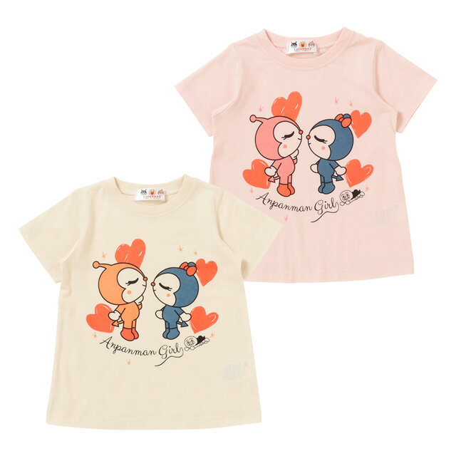 【本体綿100％】2022年 夏物 アンパンマン 天竺 半袖Tシャツ Anpanman