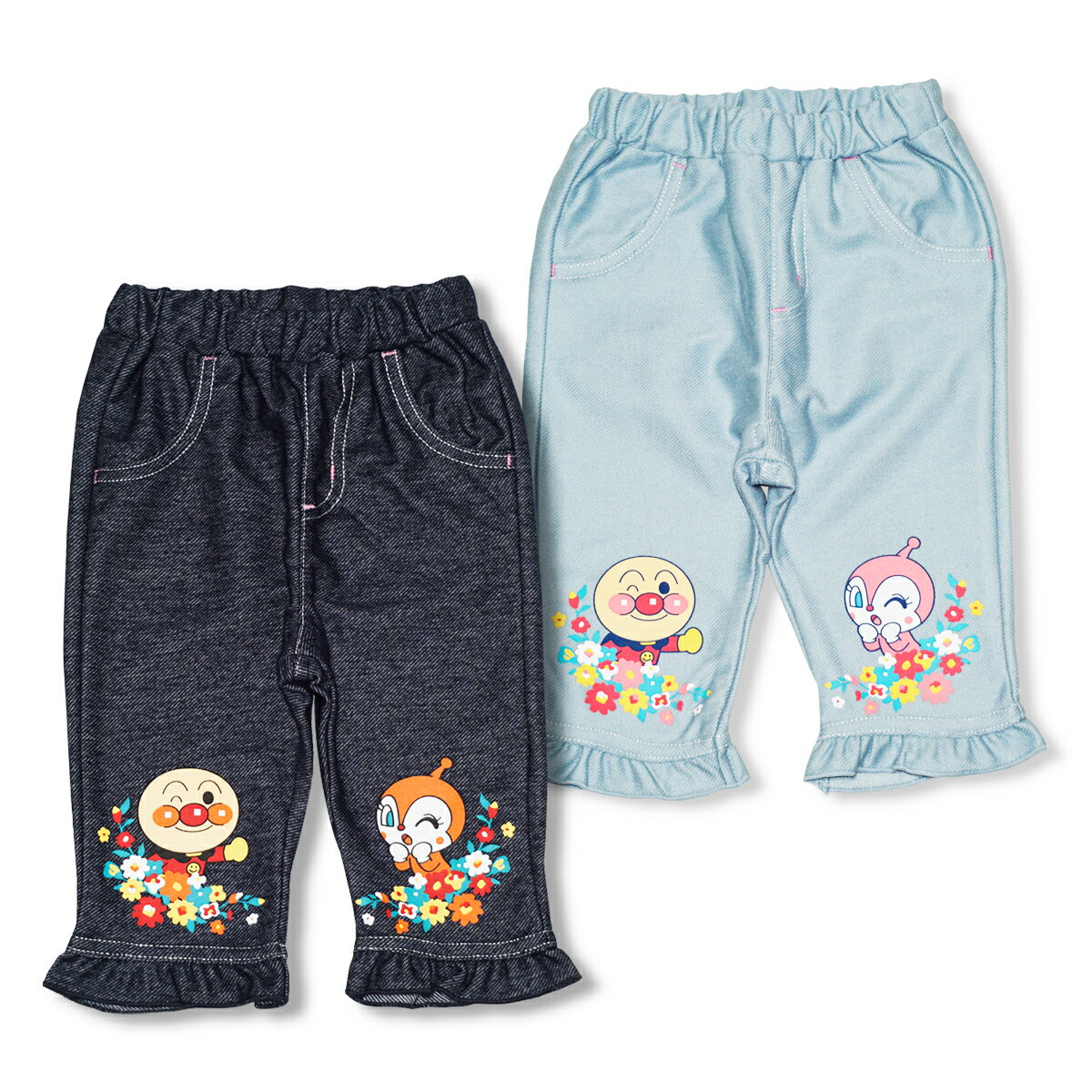 2023年 夏物 アンパンマン ニットデニム 7分丈パンツ Anpanmanのサムネイル