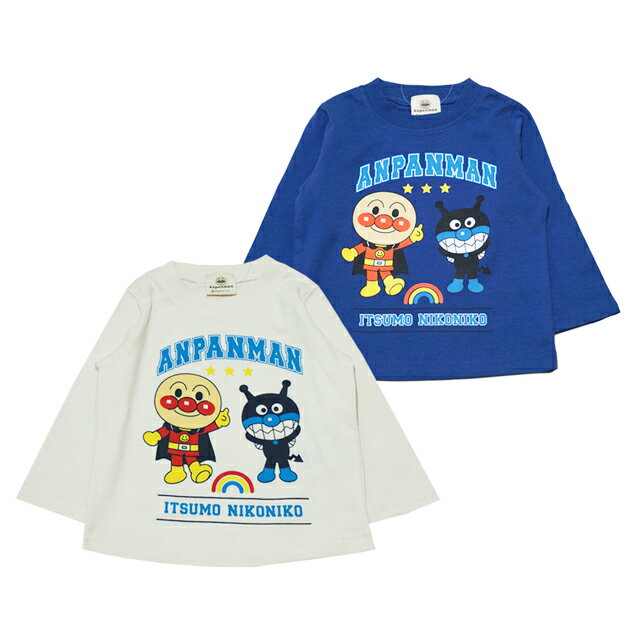 《ポイント15倍》【本体綿100％】2024年 秋冬 アンパンバイキンベビー 天竺 長袖Tシャツ