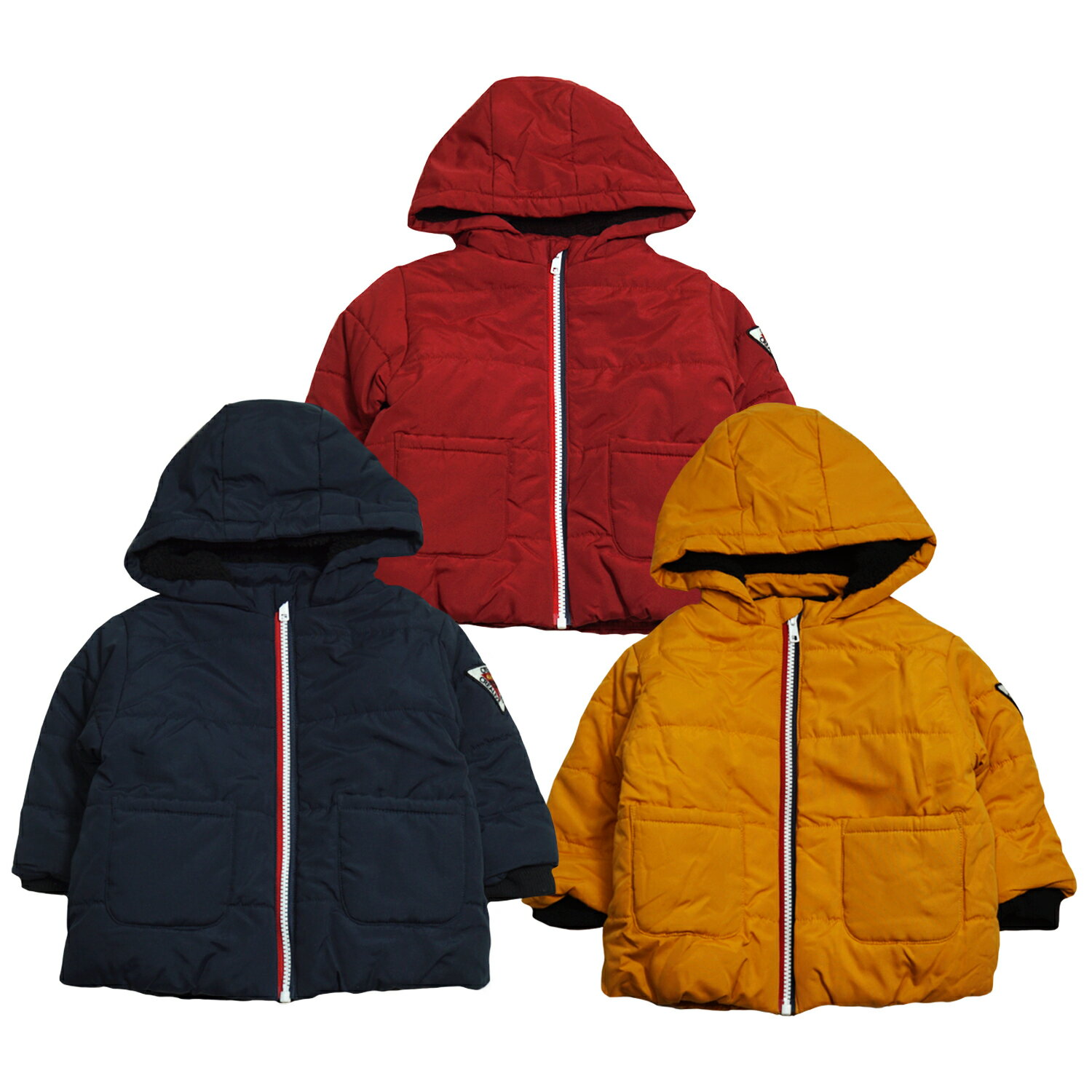 2025年 Grin Lab 袖ワッペン 中綿入り 裏フリース コート ジャケット 防寒衣料 撥水加工