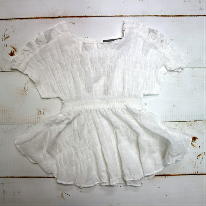 【SALE】【30％OFF】韓国子供服 女の子 デニムチュニック ホワイトチュニック ショ...