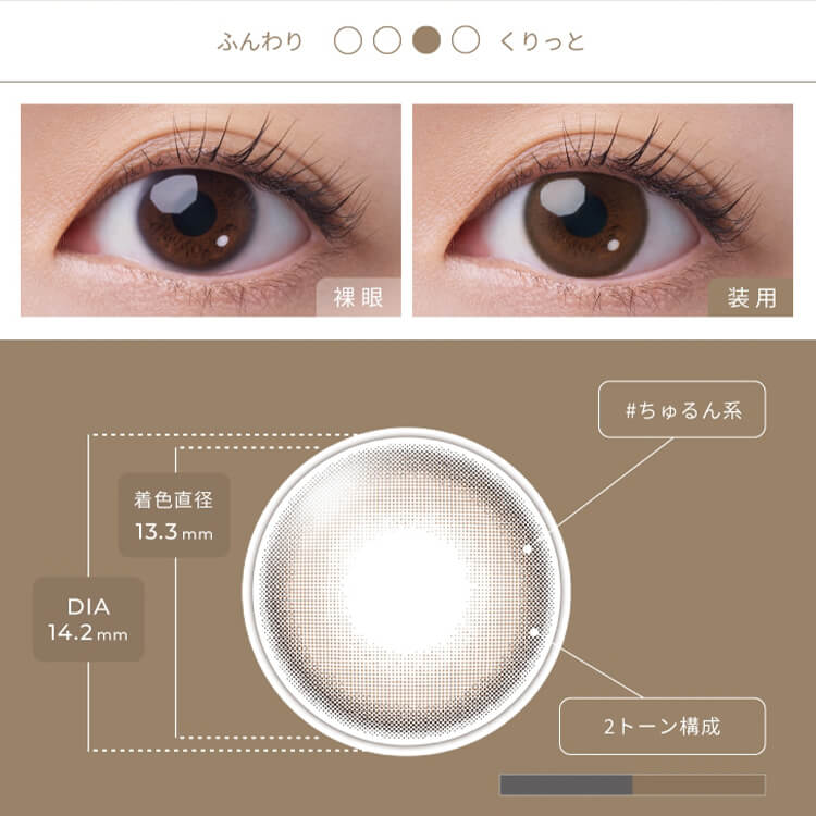 カラコン フェアリーワンデー ニュートラルシリーズ【ニュートラルブラウン】 度あ...