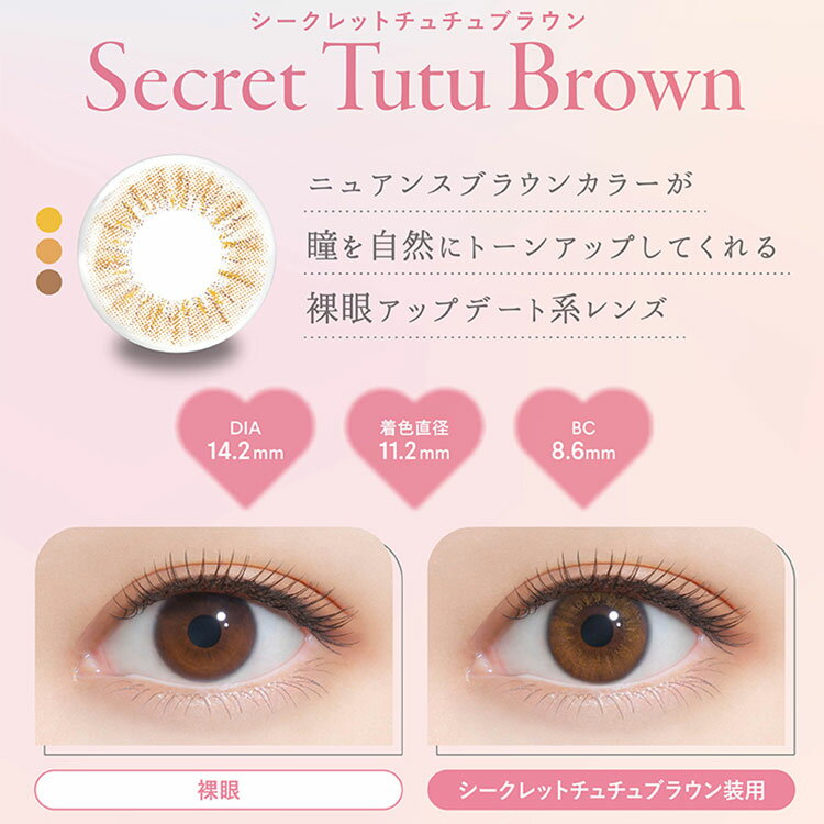 矢吹奈子 カラコン ワンデー ファルーム【シークレットチュチュブラウン】 1箱10枚 度あり 度なし FALOOM1day なこプロデュース 茶コン ナチュラル 自然 大人 韓国っぽ 小さめ こっそり トーンアップ ナイショ盛れ