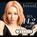 倖田來未 カラコン ワンデー ラヴェール 1箱10枚×2箱セット 度あり 度なし 盛れる loveil1day UVカット フチあり 太フチ 高発色 ハーフ グレー ギャル キャバ嬢 人気 メンズ Y2K 平成ギャル 茶コン 14.2mmシリーズ プロデュース