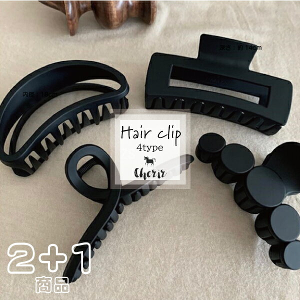 ヘアクリップ 韓国ファッション ヘアピン ヘアアクセサリー バレッタ レディース 雑貨 髪留め 韓国 アクセサリー 変形 個性的 ブラック 黒 単品 2+1 送料無料のサムネイル