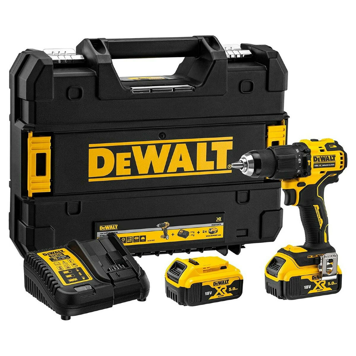 DEWALT���ǥ������DCD709P2-JP 18V��ư�ɥ��ɥ饤�С�