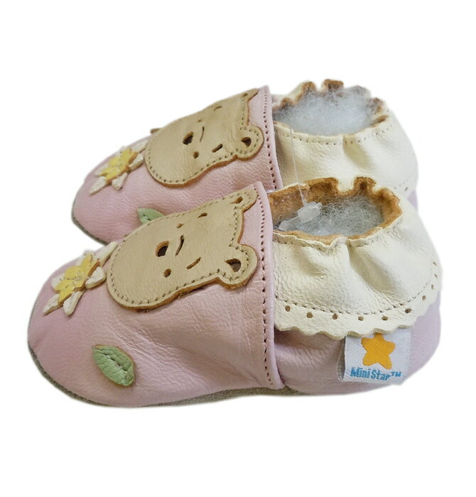 B品 infants Leather shoes 赤ちゃんプーさんレザーシューズ 女の子 ピンク 2