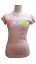 BB品 Papaya Tシャツ ピンク ハート 可愛い 薄い カジュアル 夏 インナー 普段着