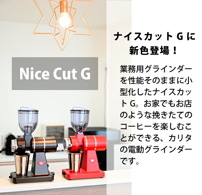 カリタ 小型 電動ミル ナイスカットG ナイスカットミル ブラウン インディアンレッ...