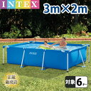【楽天スーパーSALE10%OFF】プール ビニールプール INTEX インテックス 大型 長方形 水あそび レジャープール 家庭用プール キッズ 子供用プール...