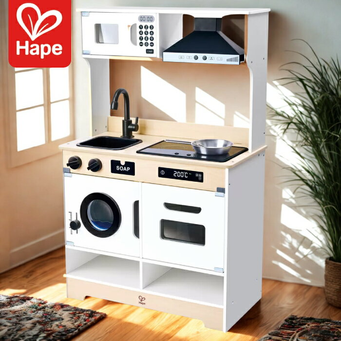 [ままごと おもちゃ セット]《presentロールケーキ付き》ミドルキッチン《白》スタートセット《専用BOX*包装不可》(木製 ままごとキッチン 誕生日 プレゼント 知育玩具 子供 キッチン 3歳 女の子 無料 ごっこ遊び 4歳 食材 送料 クリスマス)【木製おもちゃのだいわ直営店】