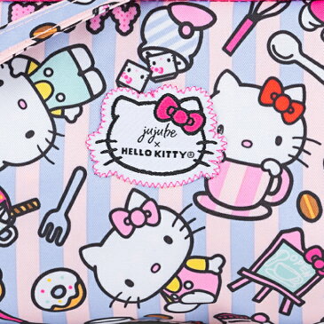 【SALE】 大人キティ【期間限定セール】ハローキティ 大人ポーチ 3点 セット 肩掛け もできる! 化粧ポーチ おむつポーチ お財布ポーチ ママバッグ パーティバッグ Jujube ジュジュビ 限定コラボ ビーセット ショルダー サンリオ認定ショップ