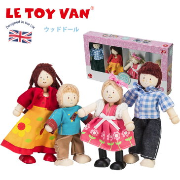 レトイバン Le Toy Van レ・トイ・バン ファミリードールセット ミニチュア ままごと 木のおもちゃ ドールハウス用 ごっこ遊び 知育玩具 おもちゃ