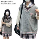 学生服 通学 ニット スクールベスト スクール Vネック 送料無料 制服 JK セーター ノースリーブ 夏 中学 秋 スクールニット チョッキ 高校 春 学校 JK 送料無料 無地 JK制服 グレー