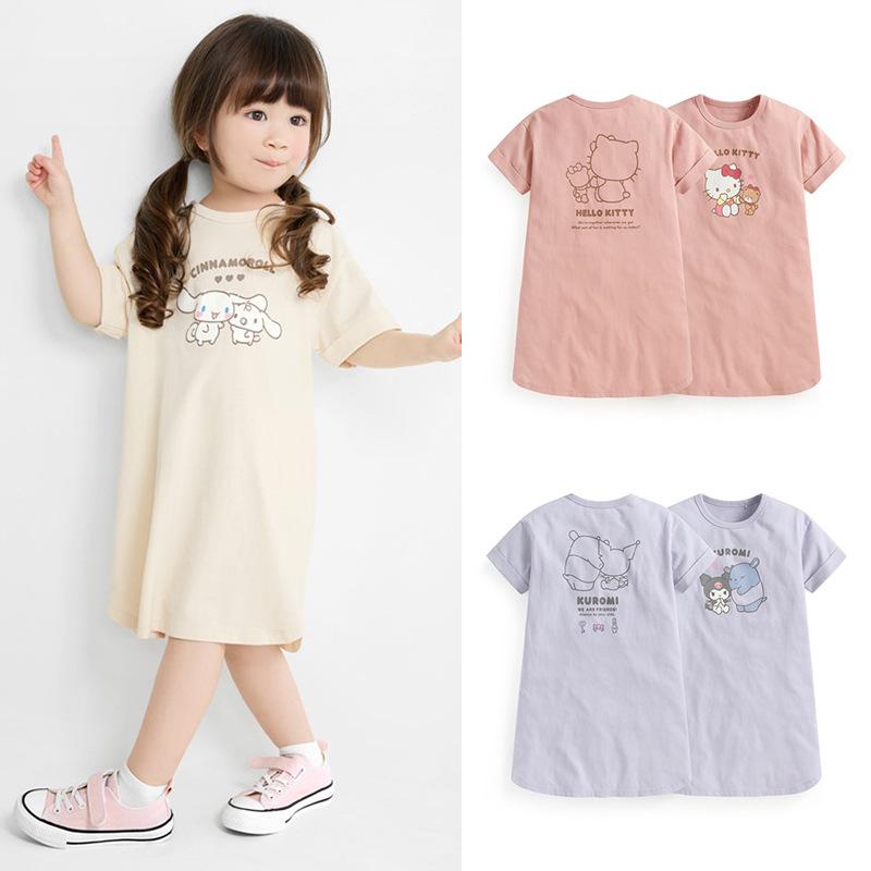 乐天商城 - クロミ シナモン キティ 子供服 ワンピース 女の子 半袖 夏服 かわいい おしゃれ プリンセス 誕生日 発表会 プレゼント ギフト