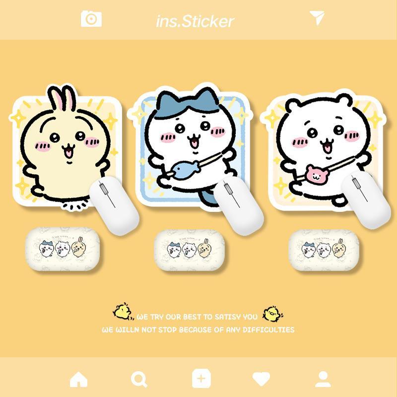乐天商城 - ちいかわ マウスパッド ちいかわ ハチワレ うさぎ モモンガ シーサー マウス パッド デスクマット 耐久性が良い パソコン 防水 滑り止め ゲーム用 ギフト
