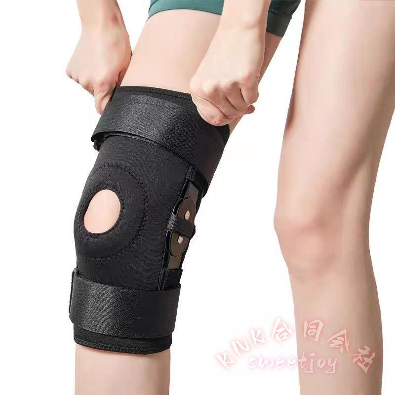 乐天商城 - ヒンジ付き膝サポーター通気性フリーサイズKNK(株）調節可能-膝固定しっかり安定膝パッド半月板損傷靭帯損傷ひざ用サポート男女兼用スポーツ日常に-安心