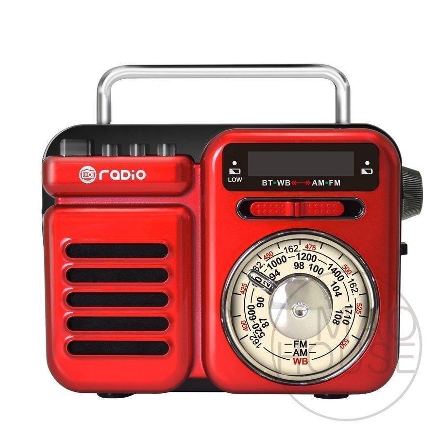 なんと1台7役!!Radio スピーカー bluetooth 小型 4色 防災 モバイルバッテリー マルチレトロラジオ 昭和レトロ 時計 避難用品 cherrytree-10000744 チェリー樹 サンプル画像2