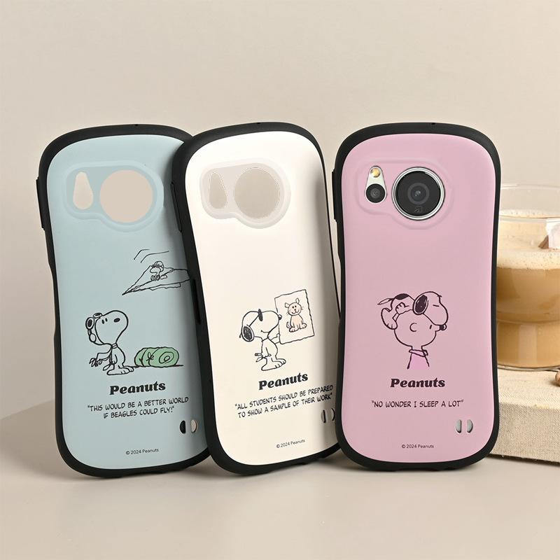 スヌーピー スマホケース シャープ ケースAquos Wish4ケース Wish3 Aquos 人気 レンズ保護 スヌーピー全面保護 TPU 耐衝撃 イヤレス充電対応We2 sense9 sense8