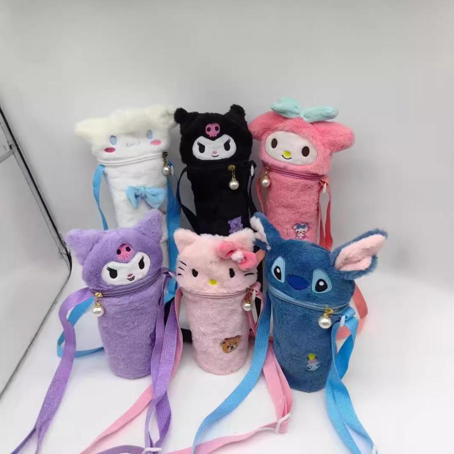 乐天商城 - クロミ マイメロディ ハンギョドン 水筒カバー ペットボトルカバー プリン キティちゃん ショルダーベルト付き 保温 保冷 肩掛け 手持ち 対応 子供 プレゼント
