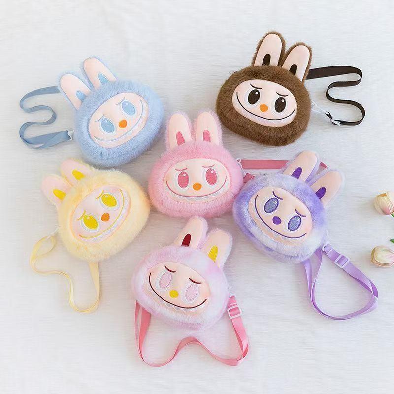 ラブブ バッグ うさ耳 ショルダーバッグ LABUBU ミニバッグ 小さめ ショルダー キッズ 推し活 プレゼント 女の子 ふわふわバッグ