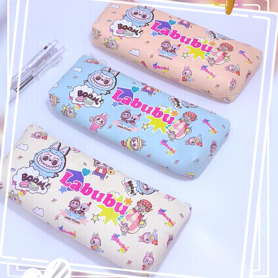 乐天商城 - ラブブ ペンケース かわいい 高校生 大学生 小学生 韓国 可愛い ぬいぐるみ 筆記用具 筆箱 筆入れ おしゃれ 大容量 文房具 中学生 入園グッズ labubu