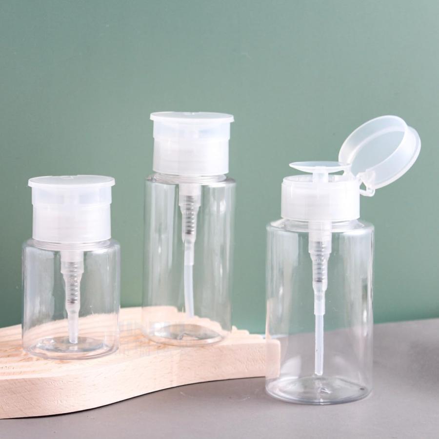 乐天商城 - ネイルディスペンサー ポンプヘッドボトル 詰め替えボトル 150ml 200ml 真空 ポンプボトル 携帯用 詰替え容器