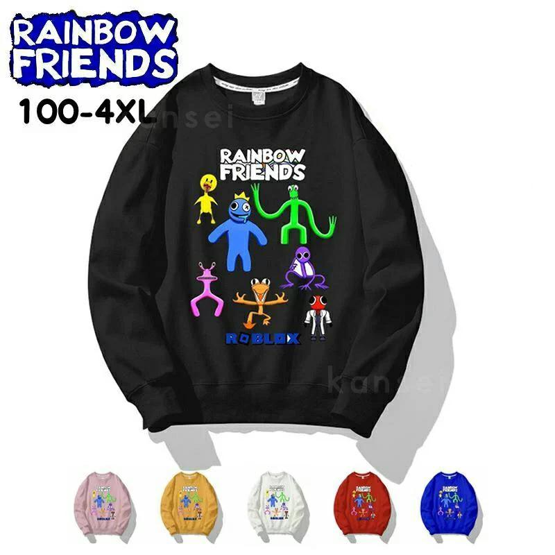送料無料 パーカー キッズ 男の子 女の子 長袖 100cm-4XL 長袖トレーナー フード付 ロンT スウェット rainbow friends レインボー フレンズ グッズ 衣服
