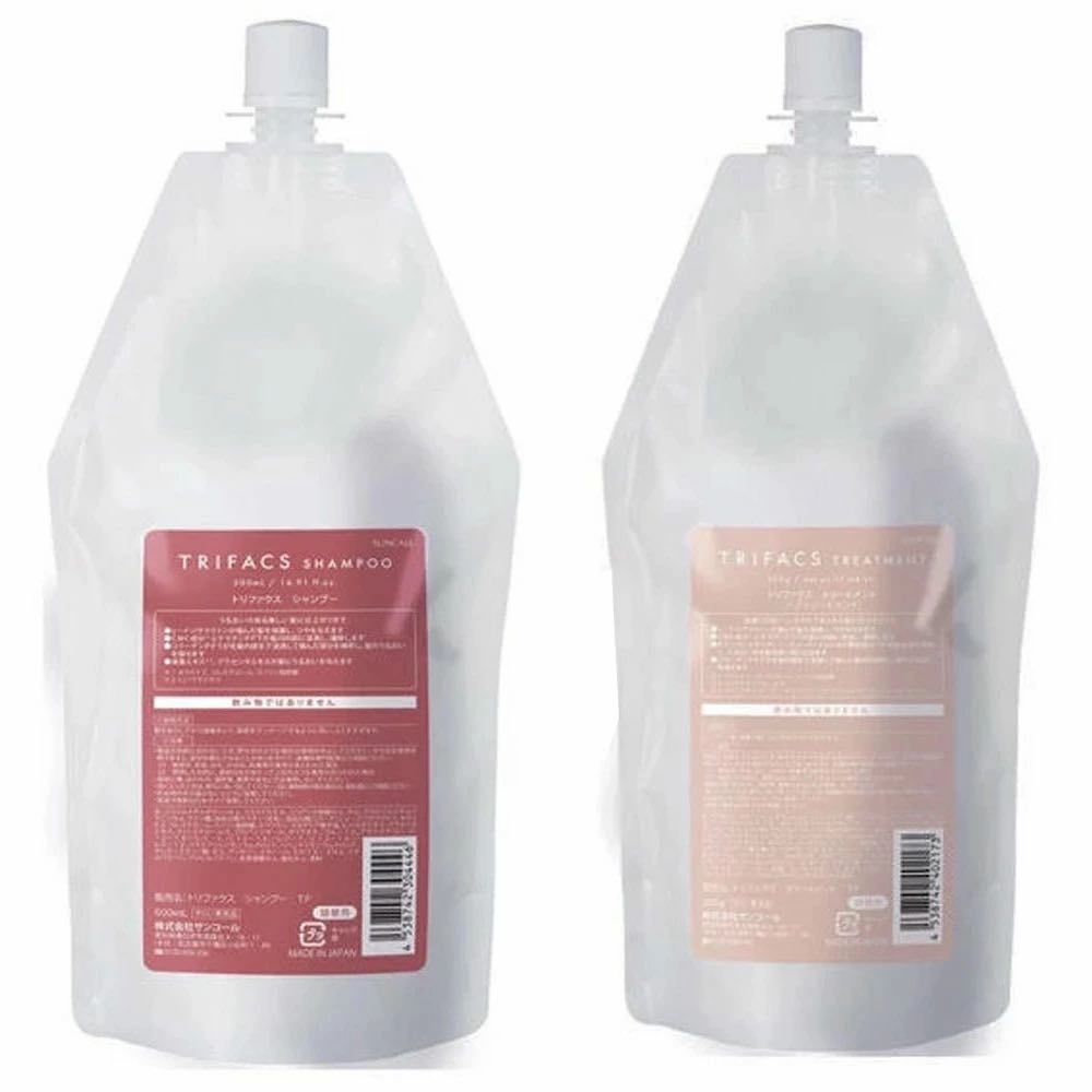 乐天商城 - サンコール トリファクス シャンプー + トリートメント 500mL + 500g 　レフィルセット