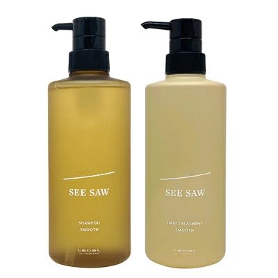 樂天商城 - 【アップデート】ルベル 　SEE/SAW　シーソー ヘア ＆ スキャルプ シャンプー S 500ml スムース + トリートメント S 500ml スムース　セット