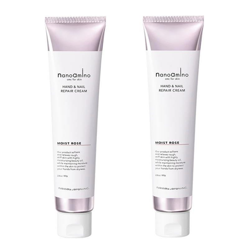 ニューウェイジャパン ナノアミノ　ハンド＆ネイル　リペアクリーム　モイストローズ　80g　×2