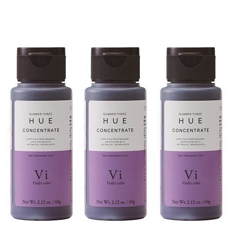 ナンバースリー ヒュウ コンセントレート Vi ヴァイオレット 60g　×3