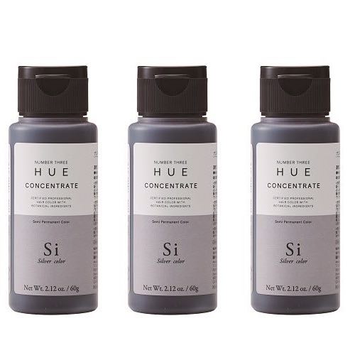 ナンバースリー ヒュウ コンセントレート Si シルバー 60g　×3